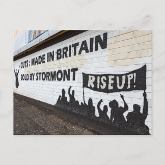 The Graffiti in Belfast Ireland Postcard