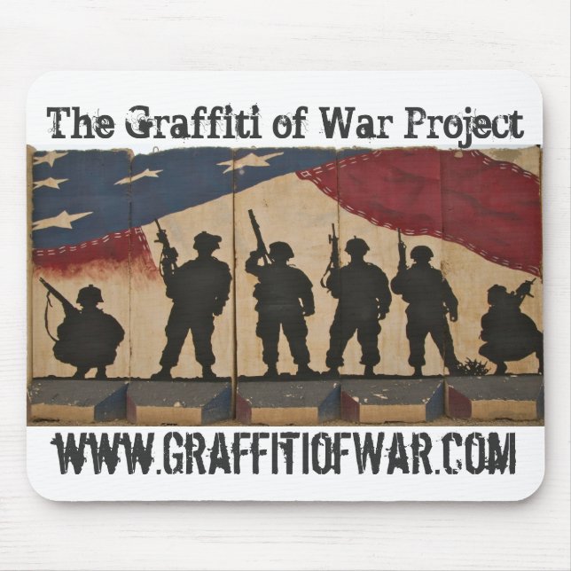 The Graffiti of War Project: Mousepad Series Flag (Front)