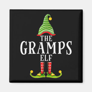 The Gramps Elf Funny Matching Pajama Xmas Magnet