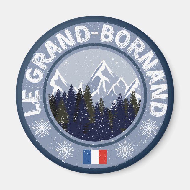 The Grand-Bornand Ski Resort Magnet (Front)
