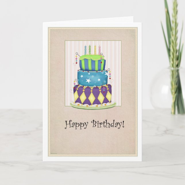The Grand Cake Birthday Card (Front)