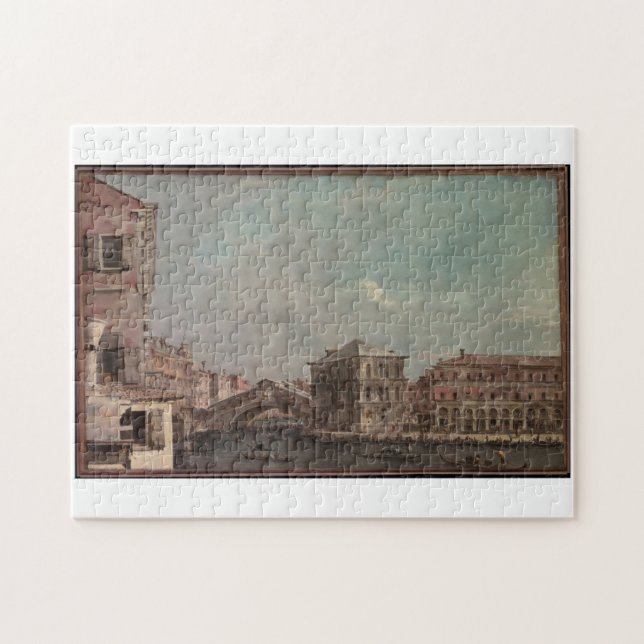 The Grand Canal above the Rialto late 1760s France Jigsaw Puzzle (Horizontal)