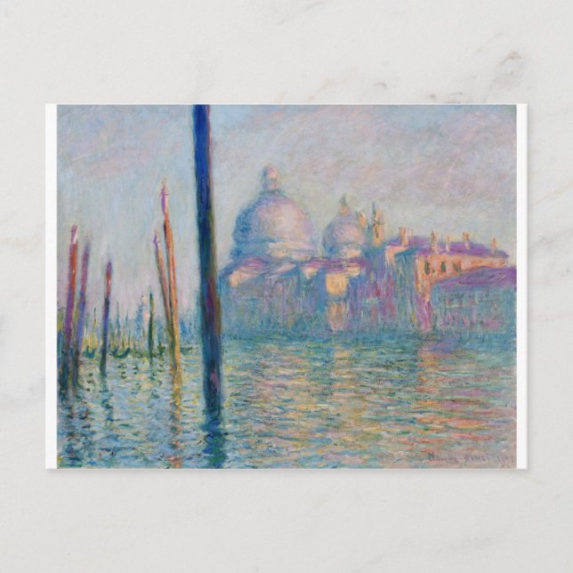 The Grand Canal in Venice 01 by Claude Monet Postcard (Front)