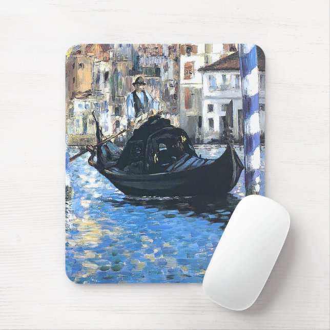 The grand canal of Venice  Edouard Manet    Mouse Pad (With Mouse)