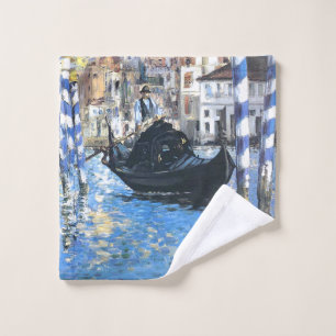The grand canal of Venice Edouard Manet Wash Cloth
