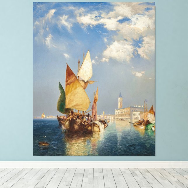 The Grand Canal, Venice Canvas Print (Insitu(Wood Floor))