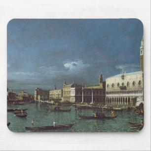 The Grand Canal with the Church of Santa Maria Mouse Pad