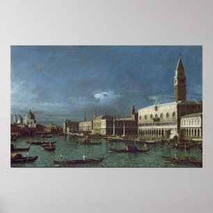 The Grand Canal with the Church of Santa Maria Poster