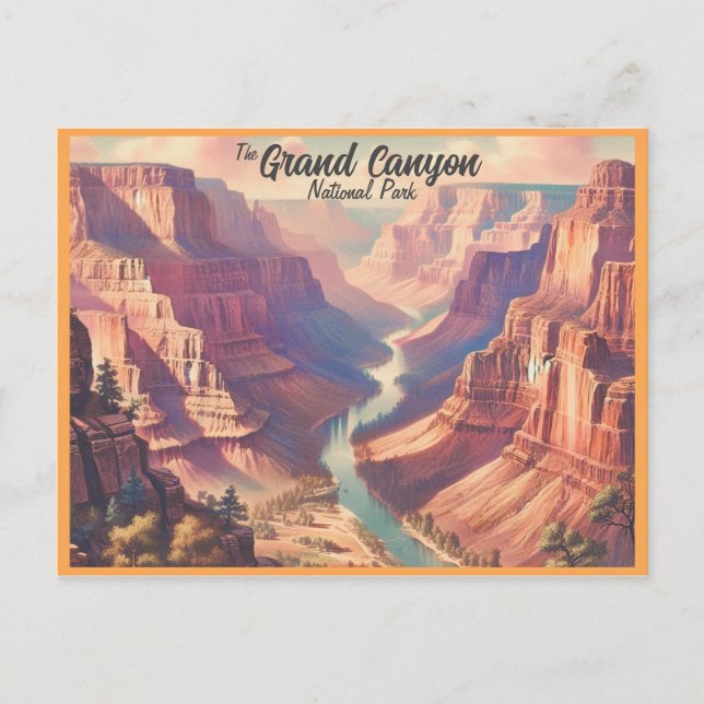 The Grand Canyon national park Vintage Postcard (Front)