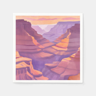 The Grand Canyon National Park Watercolor Napkin