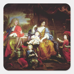 The Grand Dauphin with his Wife Square Sticker