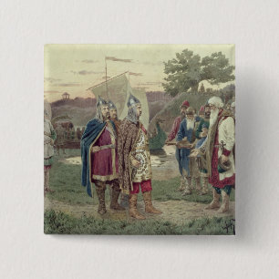 The Grand Duke Meeting with the People 15 Cm Square Badge