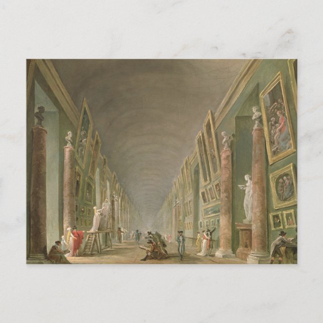 The Grand Gallery of the Louvre Postcard (Front)