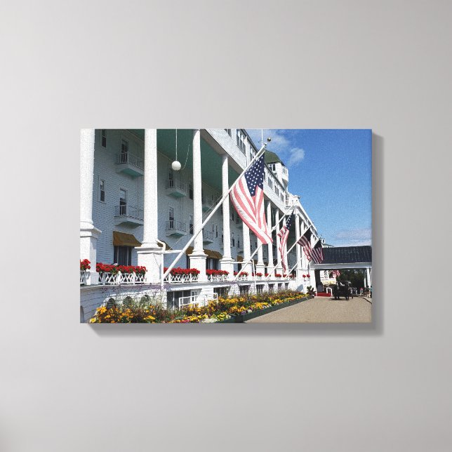 The Grand Hotel on Mackinac Island, Michigan Canvas Print (Front)