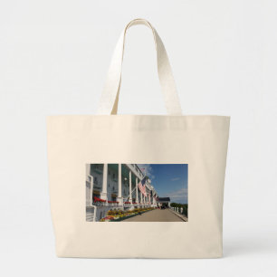 The Grand Hotel on Mackinac Island, Michigan Large Tote Bag