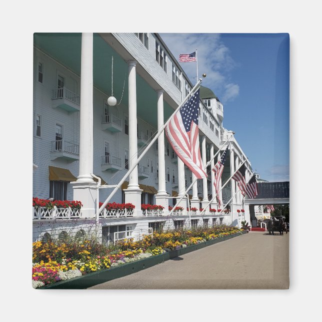 The Grand Hotel on Mackinac Island, Michigan Magnet (Front)