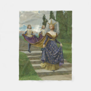 The Grand Lady (by John Collier) Fleece Blanket