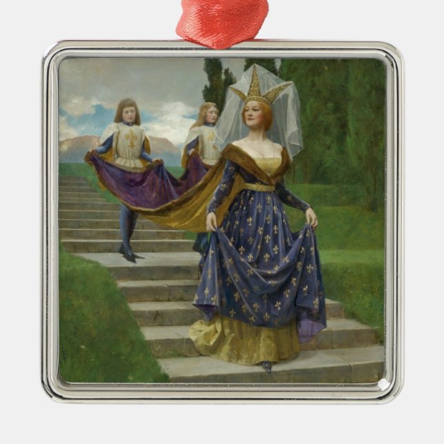 The Grand Lady (by John Collier) Metal Tree Decoration (Front)