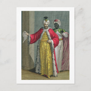 The Grand Lord, in his seraglio with the Kislar Ag Postcard
