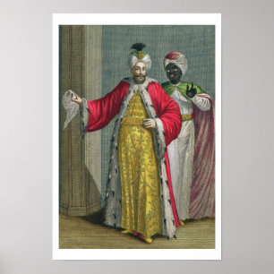The Grand Lord, in his seraglio with the Kislar Ag Poster