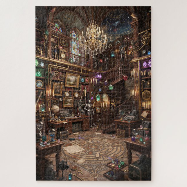 The Grand Puzzle Room | Fantasy Library  (Vertical)