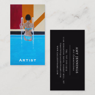 The Grand Resort Painting by Alfred Fox Business Card