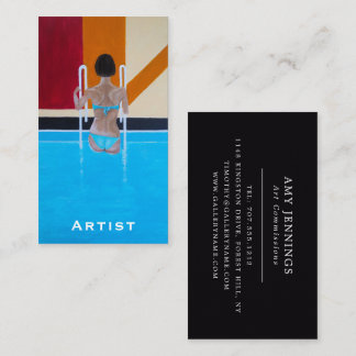 The Grand Resort Painting by Alfred Fox Business Card