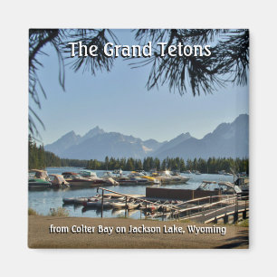 The Grand Tetons - 2 Inch Square Magnet