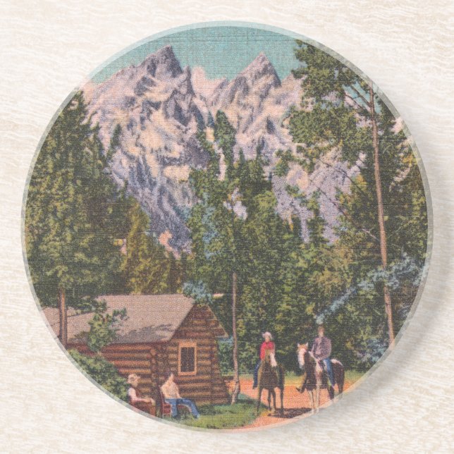 The Grand Tetons - Wyoming Coaster (Front)
