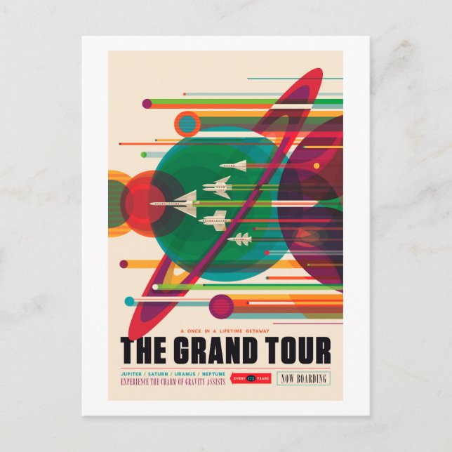 The Grand Tour - NASA Visions of the Future Postcard (Front)
