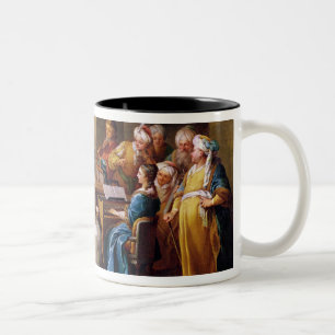 The Grand Turk Giving a Concert for his Mistress Two-Tone Coffee Mug
