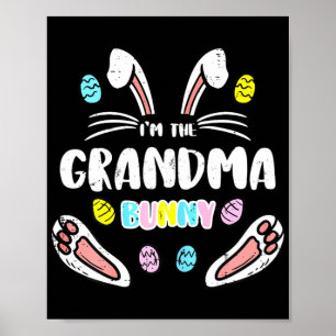 The Grandma Bunny Matching Easter Mum Mothers Day Poster