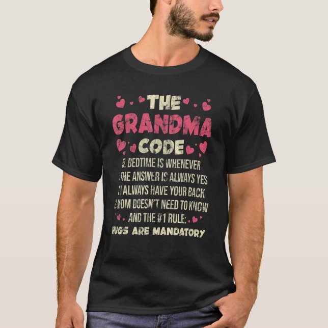 The Grandma Code Bedtime Is Whenever T-Shirt (Front)