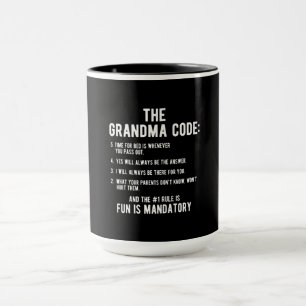 The Grandma Code Fun Is Mandatory Mug