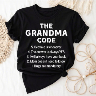 The Grandma Code Funny Rules T-Shirt