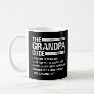 The Grandpa Code Funny Grandfather Coffee Mug