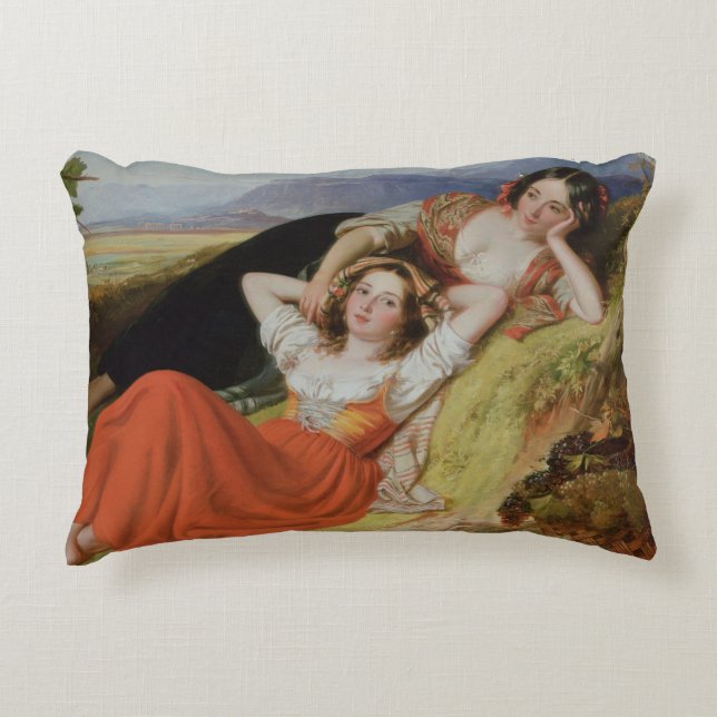 The Grape Harvest Decorative Cushion (Front)