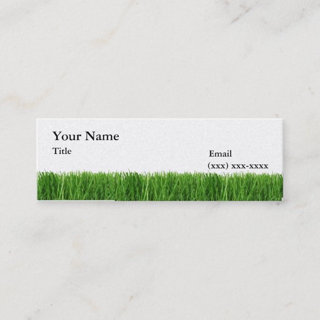 The Grass is Greener Mini Calling Card (Front)