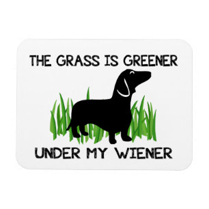The Grass is Greener Under My Wiener  Magnet