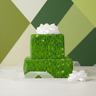 The grass is greener wrapping paper