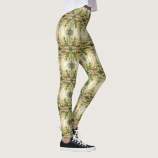 The Grasshopper and the Nectar Artwork Leggings