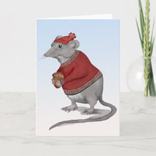 The Grateful Mouse Greeting Card
