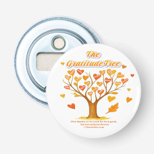 'The Gratitude Tree' Button Bottle Opener