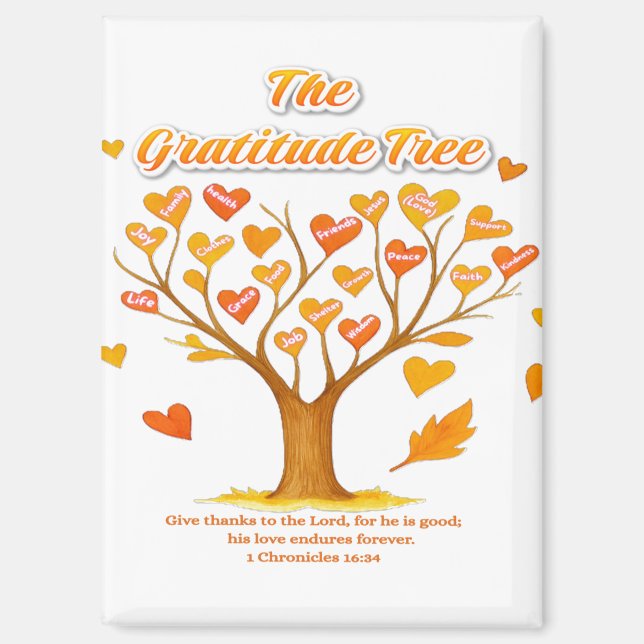 'The Gratitude Tree' Magnet (Front)