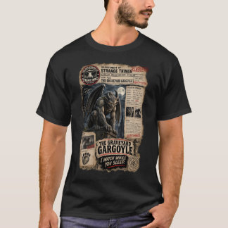 The Graveyard Gargoyle – I Watch While You Sleep T-Shirt