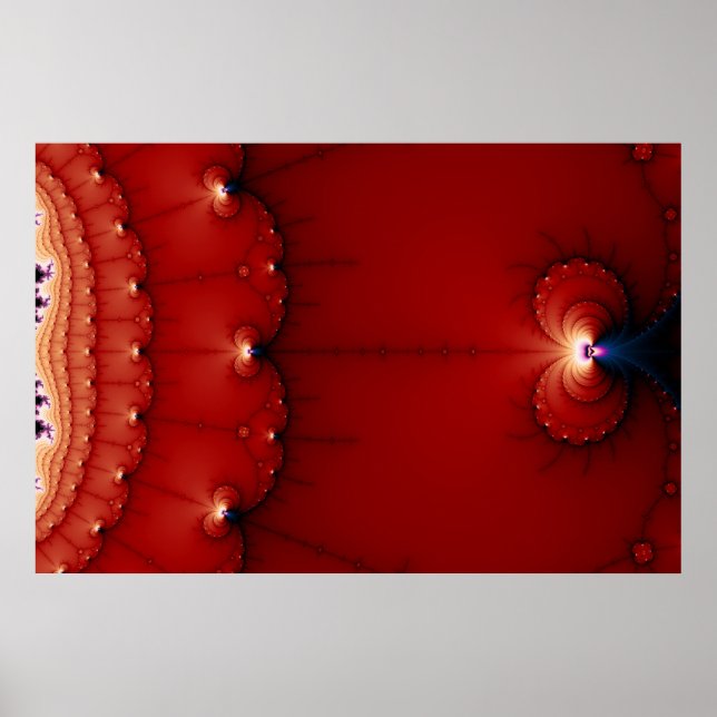 The Gravity Wells Fractal Poster (Front)