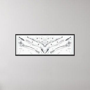 The Gray of the Splatter Canvas Print