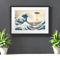 The Great Abduction Off Kanagawa Hokusai Remix