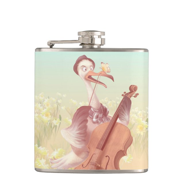 The Great Artist in Spring Hip Flask (Front)