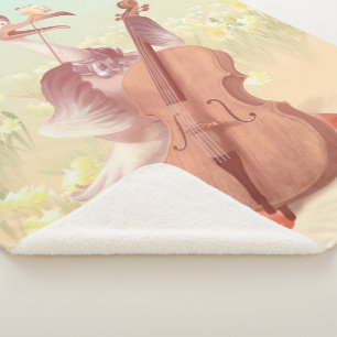 The Great Artist in Spring Sherpa Blanket